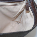 GUCCI GG Supreme Shoulder Bag PVC Outlet Brown Silver 264217 Auth bs24270-18