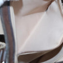 GUCCI GG Supreme Shoulder Bag PVC Outlet Brown Silver 264217 Auth bs24270-20