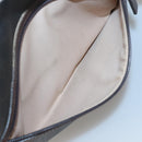 GUCCI GG Supreme Shoulder Bag PVC Outlet Brown Silver 264217 Auth bs24270-21