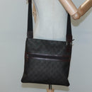 GUCCI GG Supreme Shoulder Bag PVC Outlet Brown Silver 264217 Auth bs24270-22