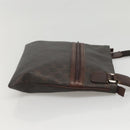 GUCCI GG Supreme Shoulder Bag PVC Outlet Brown Silver 264217 Auth bs24270-3