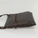 GUCCI GG Supreme Shoulder Bag PVC Outlet Brown Silver 264217 Auth bs24270-4