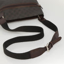 GUCCI GG Supreme Shoulder Bag PVC Outlet Brown Silver 264217 Auth bs24270-7