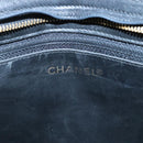 CHANEL V stitch Hand Bag Lamb Skin Black CC Auth bs24282-17