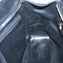 CHANEL V stitch Hand Bag Lamb Skin Black CC Auth bs24282-19