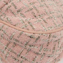 CHANEL Chain Hand Bag tweed Pink Silver CC Auth bs24284V-18