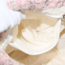 CHANEL Chain Hand Bag tweed Pink Silver CC Auth bs24284V-23