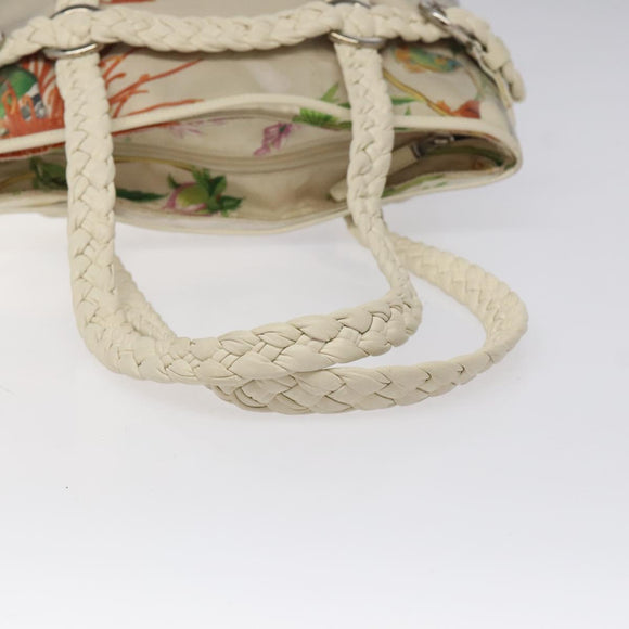 Salvatore Ferragamo Shoulder Bag Vinyl White Auth bs24291