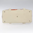 Salvatore Ferragamo Shoulder Bag Vinyl White Auth bs24291-5