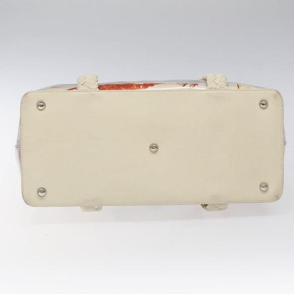 Salvatore Ferragamo Shoulder Bag Vinyl White Auth bs24291