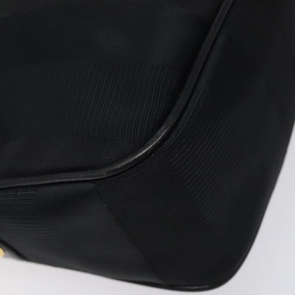 Salvatore Ferragamo Shoulder Bag Canvas Leather Black Auth bs24292