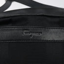 Salvatore Ferragamo Shoulder Bag Canvas Leather Black Auth bs24292-18