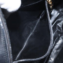 Salvatore Ferragamo Shoulder Bag Canvas Leather Black Auth bs24292-21