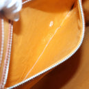 GOYARD Herringbone COMOR GM Tote Bag Leather Black Silver Auth bs24293-18