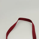 CHANEL Shoulder Bag Satin Red CC Auth bs24300-14