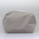 CHANEL Hand Bag Nylon 2way White Gray Silver CC Auth bs24302-6