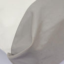 CHANEL Hand Bag Nylon 2way White Gray Silver CC Auth bs24302-17