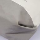 CHANEL Hand Bag Nylon 2way White Gray Silver CC Auth bs24302-18