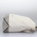 CHANEL Hand Bag Nylon 2way White Gray Silver CC Auth bs24302-5