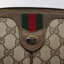 GUCCI GG Supreme Web Sherry Line Bag PVC Beige Gold 904 02 047 Auth bs24305-8