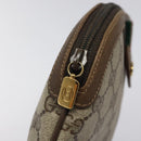 GUCCI GG Supreme Web Sherry Line Bag PVC Beige Gold 904 02 047 Auth bs24305-9
