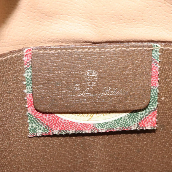 GUCCI GG Supreme Web Sherry Line Bag PVC Beige Gold 904 02 047 Auth bs24305