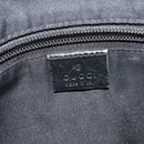 GUCCI GG Canvas Shoulder Bag Black Silver 145857 001013 Auth bs24306-17