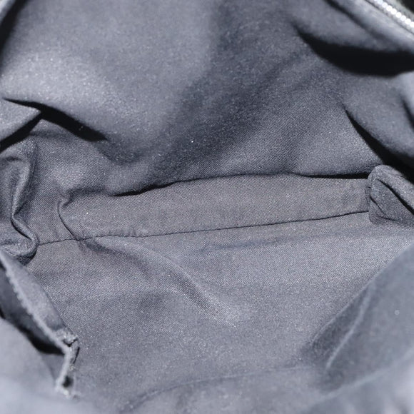 GUCCI GG Canvas Shoulder Bag Black Silver 145857 001013 Auth bs24306