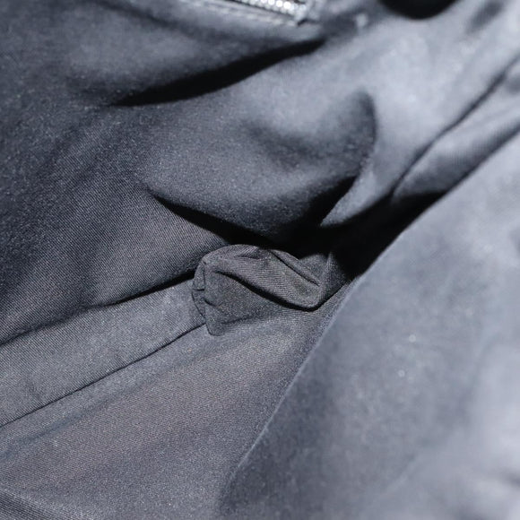 GUCCI GG Canvas Shoulder Bag Black Silver 145857 001013 Auth bs24306