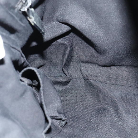 GUCCI GG Canvas Shoulder Bag Black Silver 145857 001013 Auth bs24306