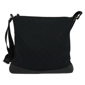 GUCCI GG Canvas Shoulder Bag Black Silver 145857 001013 Auth bs24306 - 0