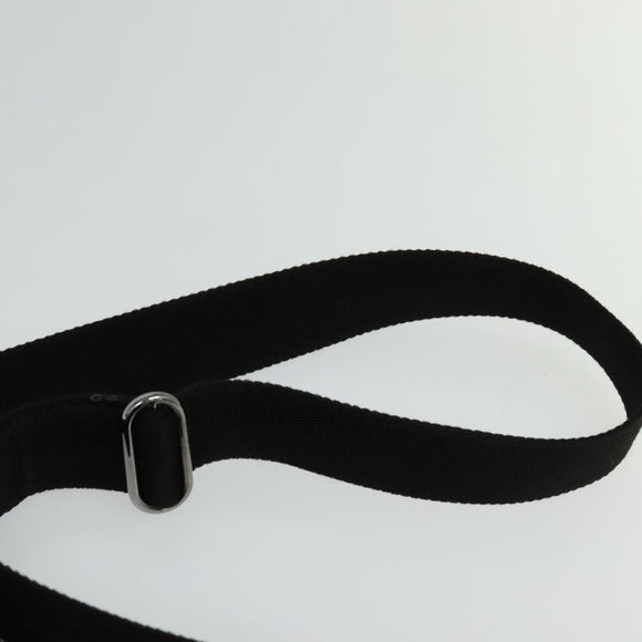 GUCCI GG Canvas Shoulder Bag Black Silver 145857 001013 Auth bs24306