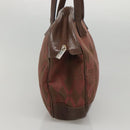 GIVENCHY Hand Bag Canvas Brown Gold Auth bs24312-3