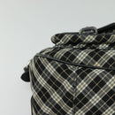 BURBERRY Nova Check Hand Bag Canvas 2way Black Auth bs24315-14