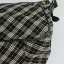 BURBERRY Nova Check Hand Bag Canvas 2way Black Auth bs24315-16