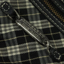 BURBERRY Nova Check Hand Bag Canvas 2way Black Auth bs24315-10