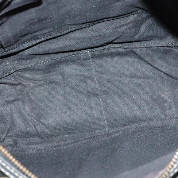 BURBERRY Nova Check Hand Bag Canvas 2way Black Auth bs24315