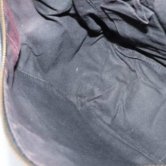 BURBERRY Nova Check Hand Bag Canvas 2way Black Auth bs24315