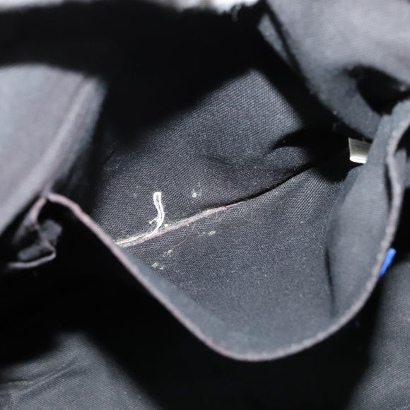 BURBERRY Nova Check Hand Bag Canvas 2way Black Auth bs24315