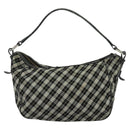 BURBERRY Nova Check Hand Bag Canvas 2way Black Auth bs24315-2