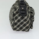 BURBERRY Nova Check Hand Bag Canvas 2way Black Auth bs24315-3