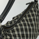 BURBERRY Nova Check Hand Bag Canvas 2way Black Auth bs24315-6