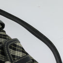 BURBERRY Nova Check Hand Bag Canvas 2way Black Auth bs24315-8