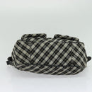 BURBERRY Nova Check Hand Bag Canvas 2way Black Auth bs24315-5