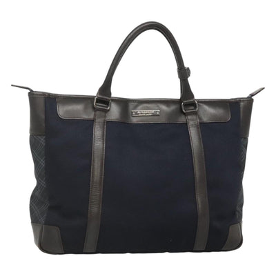 BURBERRY Black label Hand Bag Nylon Navy Auth bs24316