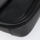 Burberrys Shoulder Bag Leather Black Auth bs24318-14