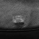 Burberrys Shoulder Bag Leather Black Auth bs24318-17