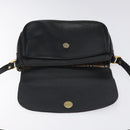 Burberrys Shoulder Bag Leather Black Auth bs24318-11