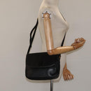 Burberrys Shoulder Bag Leather Black Auth bs24318-23