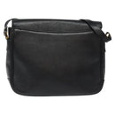 Burberrys Shoulder Bag Leather Black Auth bs24318-2